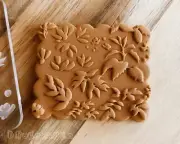 Nature Leaves Flowers Grass Jungle Forest Tree - Embosser Stamp for cookies
