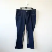 Kerrits Breeches Stretch Denim Extended Knee Patch Bootcut Denim Pants 2XL NWT’s