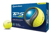 TAYLORMADE TP5 3 DOZEN GOLF BALLS - YELLOW - NEW 2024 BALL - VALUE PLUS!
