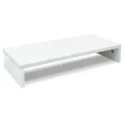 20 inch White Monitor Stand Riser Wood Monitor Stand for Desk TV/Screen/PC/Pr...