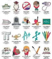 Teachers inspired Brother Machine Embroidery Designs PES CD,USB