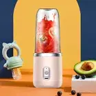 300ml Portable Juicer Mixer 6 Blades Fresh Fruit Blender Rechargeable for Travel
