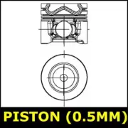 Piston Fits PEUGEOT 3008 301 307 Opt1/2 0.5 Oversize 1.6 050841KP