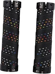 HONMEET 1pc Creative Dual End Screw Locks Non Slip Bike Handlebar Grips for Comfortable Riding Fashion Bike Accessory for Mountain Bicycles Shock Absorbing Design Dots