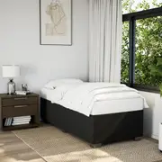 vidaXL Bed Frame without Mattress Black 90x190 cm Fabric