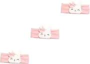 [Ipetboom] 3pcs Lovely Rabbit Headband Elastic Cotton Headwraps Perfect Baby Kids Headwear Accessories