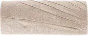 [Damara] Womens Pintuck Flap Clutch Bag Triangle Evening Party Purse,Champagne