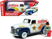 1948 Chevrolet Panel Police Van 1/18 Diecast Model Car with Mr. Monopoly by A...