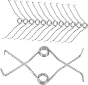 INOOMP Pruning Shears Replacement Springs 20pcs Small Stainless Steel Springs Left Right Bent for Garden Pruners