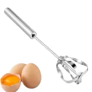 Stainless Steel Semi-Automatic Whisk Hand Push Milk Frother for Milk