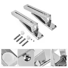 2Pcs Foldable Stainless Steel Microwave Oven Wall Mount Bracket Rack Shelf AU