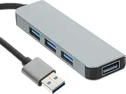 Gatuida USB hub Laptop Extender USB a Extender Extension Cord Adapter hub for Laptop USB Extension Cable Multiple Port USB Port hub Multiple USB Port USB Connector Aluminum Alloy Computer