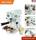Versatile Mint Green Espresso Maker - Perfect for Iced Coffee, Lattes & More