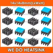 14x14x8mm Zigzag Anodized Aluminum Heatsink Cooler For Banana Pi 5 IC LAN RAM
