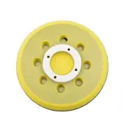 Backing Pad 125mm Sanding Yellow 8 Hole For Orbital Sander Hook And Loop