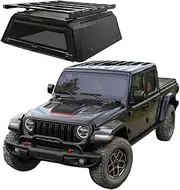 ATATNK Compatible for Jeep Gladiator Customized Universal Manganese Steel Truck Cap 4X4 Topper Cover Hardtop Canopy Truck Tonneau Cover Seal Pickup Canopy