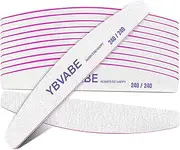 12Pcs Nail File,240/240 Grit Double Sided Nail Files, Professional Reusable Emery Boards Manicure Tool for Precision Nail Shaping, Professional Salon Quality, Dual Grit Manicure and Pedicure Tool（Moon）