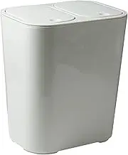 Generic Waste Bin for Kitchen with Dry and Wet Separation 12L Capacity for Bathroom and Living Room, White