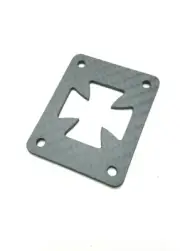 IRON CROSS Guitar Neck Joint Heel Plate (Standard 4 Bolt) MATTE CARBON FIBER