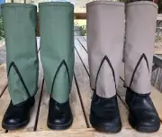 GAITERS-Gold prospecting (no metal) Minelab,Snake protection,Hiking - FREE POST