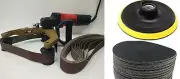 7" pipe polisher sander 50 PCS 7" silicon carbide grinding disc 30 sanding belt