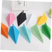 100Pcs Premade Rainbow Origami Paper Airplane Folded Origami Planes for Kids