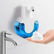 BY for Kitchen & Home Automatic Foaming Soap Dispenser, 420ml Touchless Wall Mount, 4-Speed Adjustable, USB Rechargeable, White