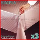 3x Clear Plastic Table Cloth Cover PVC Tablecloth Protector Transparent Partya