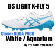 ASICS DS LIGHT X-FLY 5 White / Aquarium 1101A047.103 Soccer Cleats