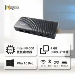 【NUGENS 捷視科技】迷你電腦棒+無線語音簡報鍵鼠(4G/64GB)