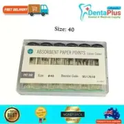 Dental Absorbent Paper Point Colour Coded (Ongard) Size-40 #200point/pkt