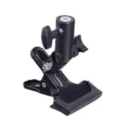 Reflector Clamp Clip Holder Light Stand Attachment 3/8" Screw Swivel to Adapter