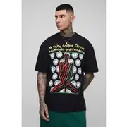 Mens Black Tall Oversized A Tribe Called Quest License Print T-Shirt
