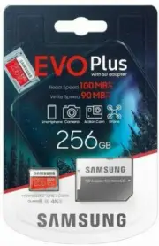 Samsung Evo Plus 256GB Micro SD Card SDXC UHS-I 100MB/s U3 4K Mobile Phone TF