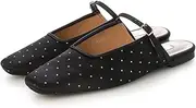 [EVOL] Evor Women's Soft Square Flat Mule Sandals, Lightweight