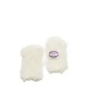 Plush gloves XS/S,M/L white