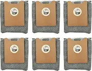 6 Pack Dust Bags for eufy Clean G35+, G40+, G40 Hybrid+ Auto-Empty Station, eufy RoboVac Replcement Bags Accessory, 4 Layer Filtration System with Activated Carbon Fabric to Remove Unwanted Odors
