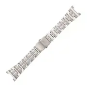 Casio Edifice stainless steel silver watch bracelet 10447371 for EF-126D, 24 mm
