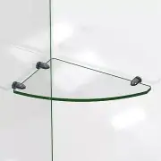 DreamLine GLSH-4100-09 Corner Shower Glass Shelf, Clear