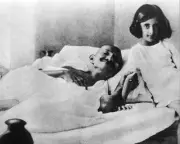 MOHANDAS 'MAHATMA' GANDHI WITH INDIRA GANDHI 11x14 GLOSSY PHOTO PRINT