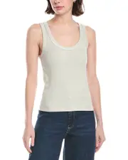 Enza Costa Supima Rib Scoop Tank