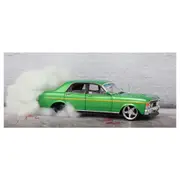 DDA 1:24 Scale 1969 XW GS Ford Burnout Car Green Diecast Model