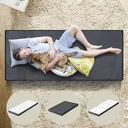 STARRY EUCALYPT Folding Mattress 190cm x 79cm x 10cm Sofa Lounge Mat Pad with Removable Cover Tri-Foldable Mattress Floor Bed Portable Camping Bed