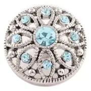 20MM Aquamarine March Birthstone Snap