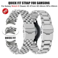 在飛比找蝦皮商城精選優惠-SAMSUNG No Gaps 不銹鋼錶帶適用於三星 Gal
