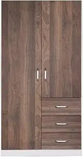 [HEQS] Zetland Wardrobe with 2 Door and 3 Drawer, Walnut, Storage, Bedroom Furniture