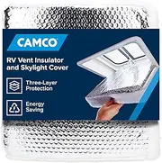 Camco RV Vent Insulator and Skylight Cover with Reflective Surface, Fits Standard 14 x 14 Inch RV Vents (45192)