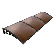 Instahut Window Door Awning 1mx3m Brown Hollow She