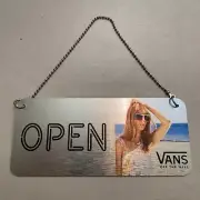 Vans Skate Shop Open / Close Sign