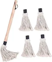 1 Grill Brush Stove BBQ Sauce Electric Wok Dough Barbecue Oven Frying Skewers Cookware Baking Oil Dispenser Bottle BBQ Mop for Sauce Griddle Accessories Charcoal Kettle Cotton Yarn